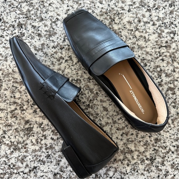 INTENTIONALLY BLANK x Anthropologie Pinky Loafer Ballet Flat Casual Black Sz. 7 - Picture 10 of 13